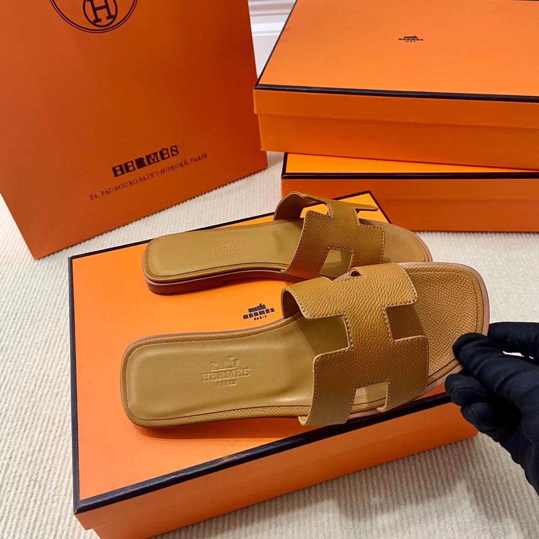 에르메스 올수공 오란 슬리퍼 샌들 앱송 38